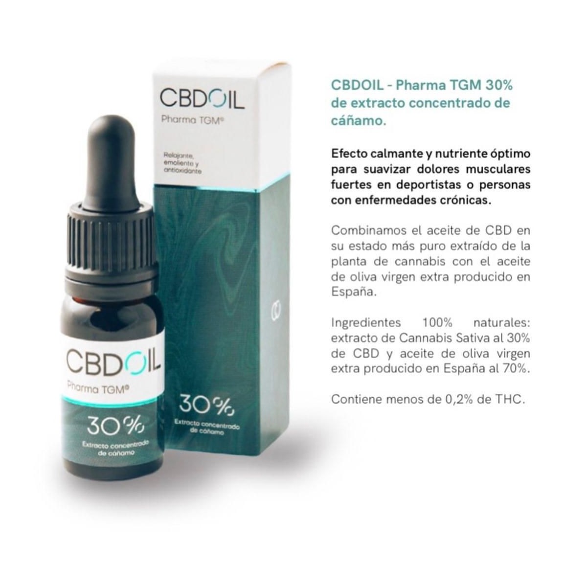 Aceite CBD 30% 10ml - Pharma TGM