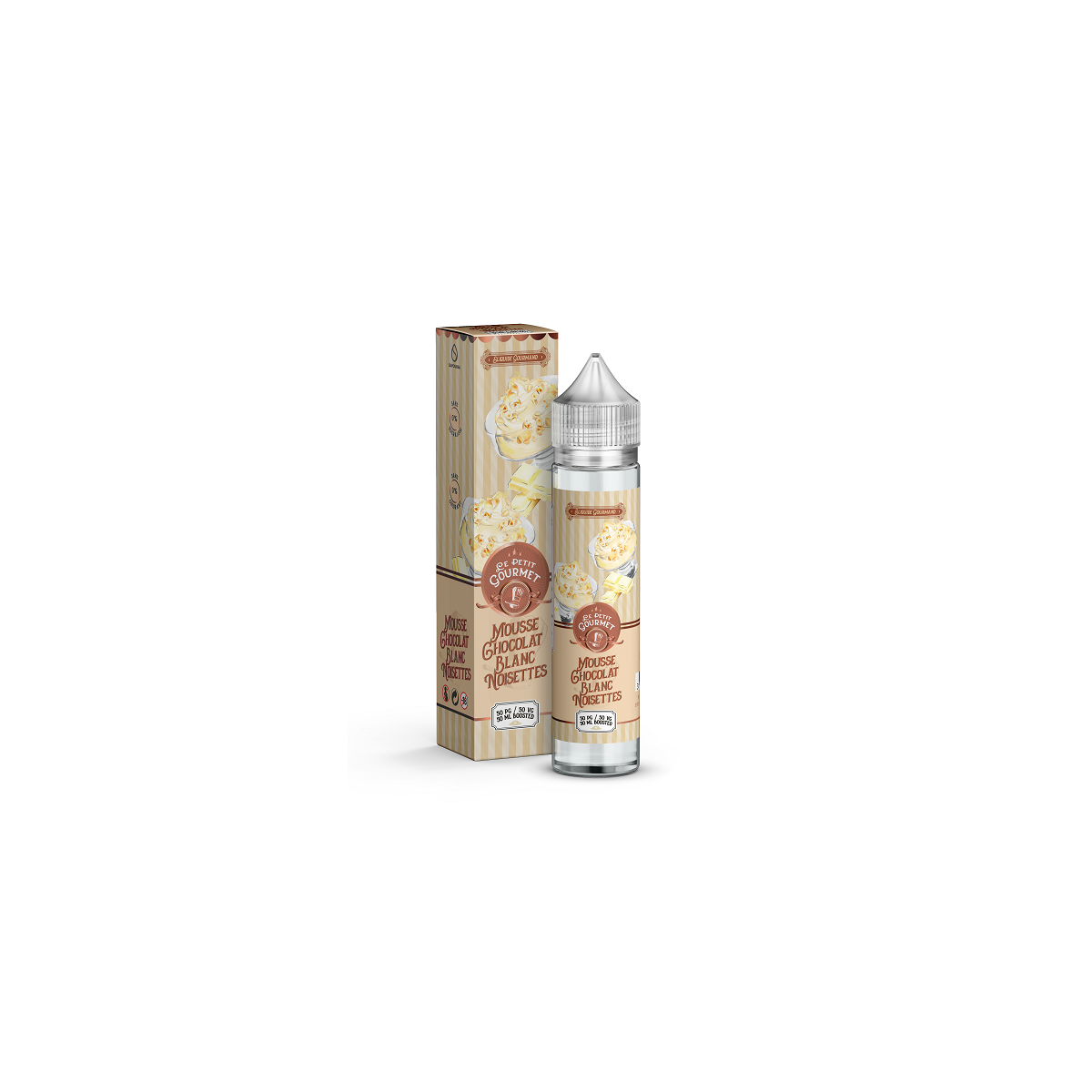 Mousse Chocolat Blanc 50ml - Noisettes