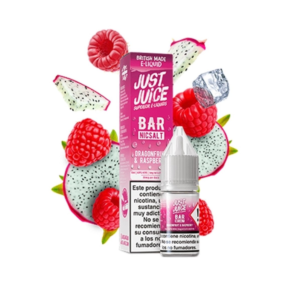 Dragon Fruit Raspberry Bar Salts 10ml - Just Juice