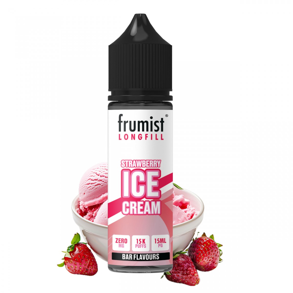 Aroma Strawberry Ice Cream 15ml (Longfill) - Frumist